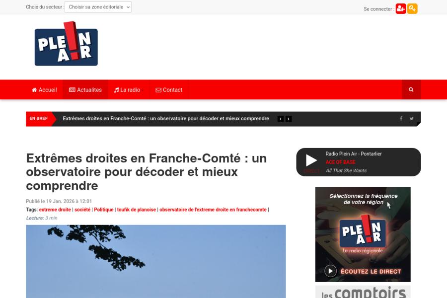 « Plein air », édition du 19/01/2026