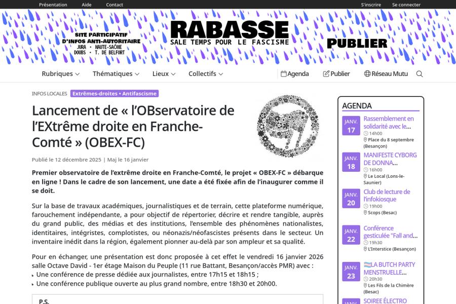 « Rabasse », édition du 12/12/2025